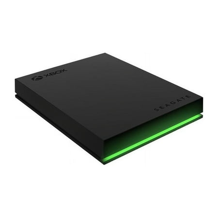 Seagate - Game Drive for Xbox 4TB External USB 3.2 Gen 1 Portable Hard Drive Xbox Certified with Green LED Bar - Black