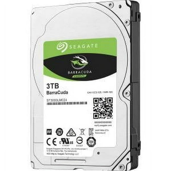 Seagate BarraCuda ST3000LM024 3TB 5400RPM SATA 6.0GB/s 128MB Hard Drive (2.5 inch)