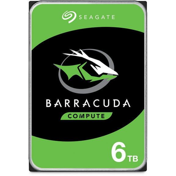 Seagate Barracuda 6TB Internal Hard Drive HDD ? 3.5 Inch SATA 6 Gb/s 5400 RPM 256MB Cache for Computer Desktop PC (ST6000DM003)