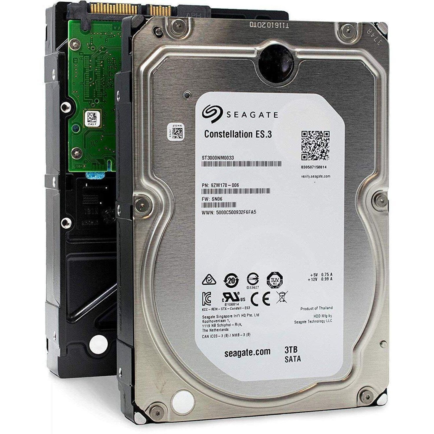 HD 3TB 7.2K 6Gbps SAS 3,5 CONSTELLATION ES.2 ST33000650SS 00KK92 Equallogic Dell