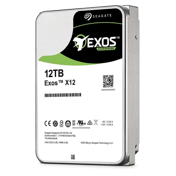Seagate ST12000NM0007 12 TB Hard Drive 3.5" Internal SATA SATA/600 Storage System Device Supported 7200rpm Hot Pluggable