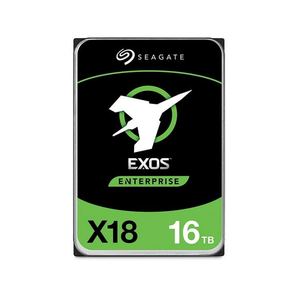 Seagate Exos 16TB Enterprise HDD X18 SATA 6Gb/s 512e/4Kn 7200 RPM 256MB Cache 3.5" Internal Hard Drive (ST16000NM000J)