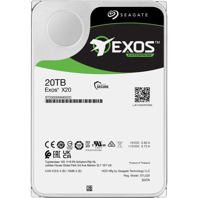 Seagate Exos X Series 20TB 3.5