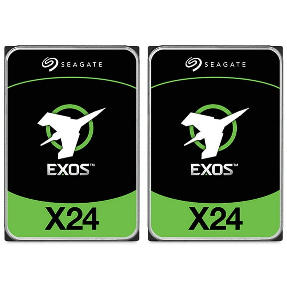 Seagate Exos X24 24TB 3.5" 6 Gb/s SATA III Internal Hard Drive, 2pk