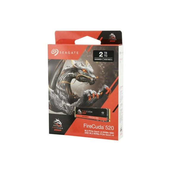 Seagate FireCuda 520 ZP2000GM3A002 2TB PCI-Express 4.0 x4 NVMe 1.3 Solid State Drive (3D TLC)