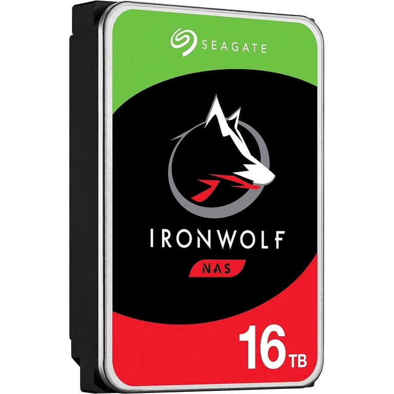 Seagate IronWolf 16TB NAS HDD - 3.5 Inch SATA, 7200 RPM, 256MB