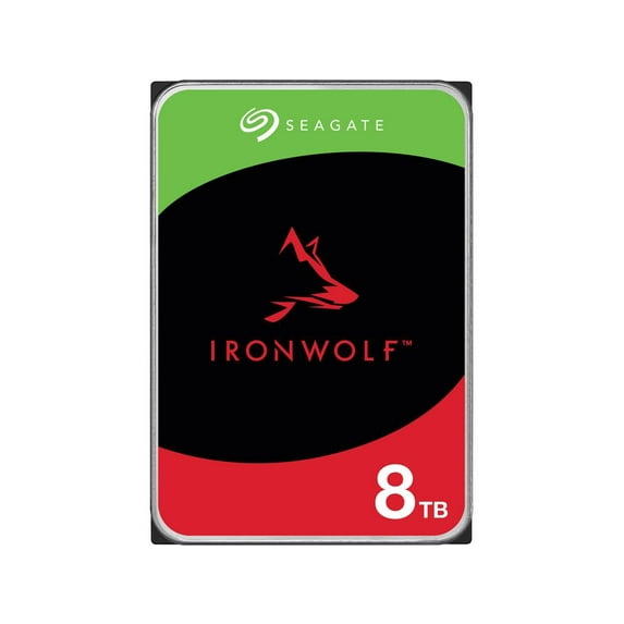 Seagate IronWolf 8TB NAS Hard Drive 7200 RPM 256MB Cache SATA 6.0Gb/s CMR 3.5" Internal HDD for RAID Network Attached Storage ST8000VN004-NE