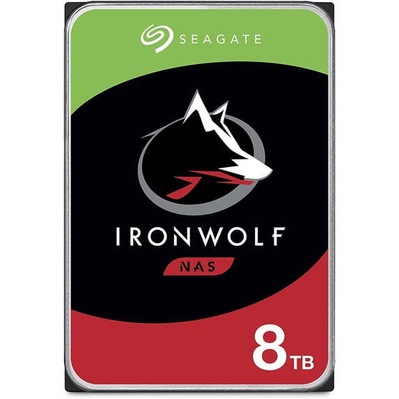 Seagate IronWolf 8TB NAS Internal Hard Drive HDD – 3.5 Inch SATA 6Gb/s 7200 RPM 256MB Cache(ST8000VN004)