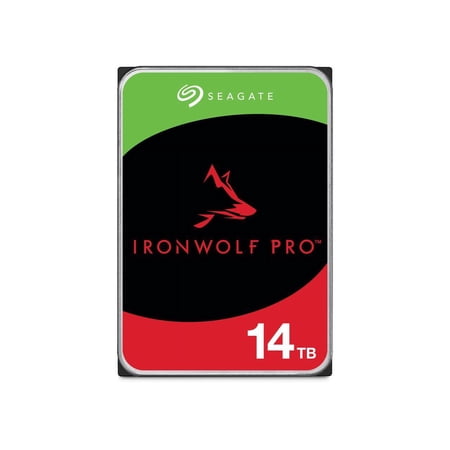 Seagate IronWolf Pro 14TB NAS Internal Hard Drive HDD – CMR 3.5 Inch SATA 6Gb/s 256MB Cache for RAID Network Attached Storage, Data Recovery Service (ST14000NE0008)