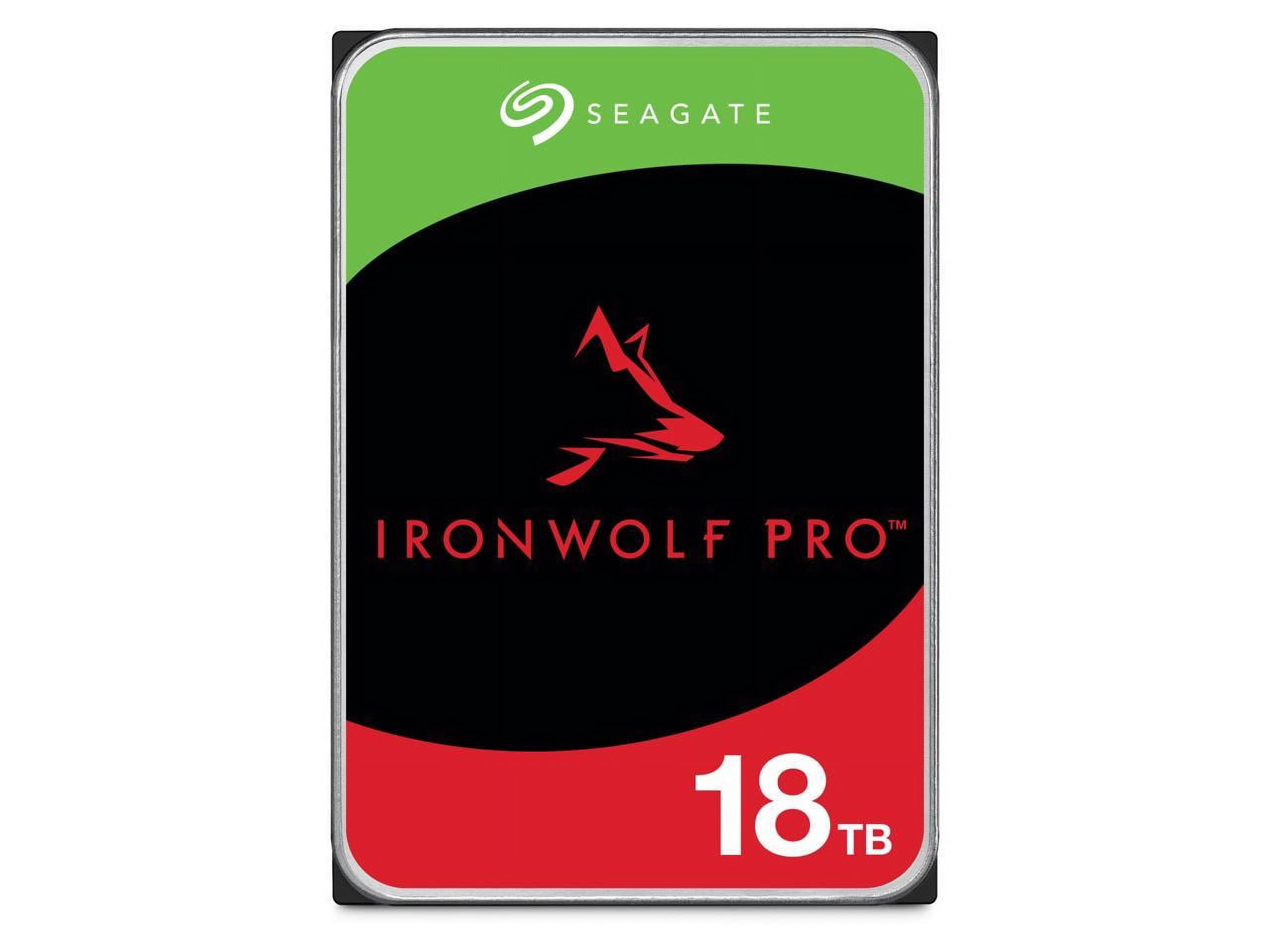 Seagate IronWolf Pro 18TB NAS Hard Drive 7200 RPM 256MB Cache CMR SATA  6.0Gb/s 3.5 Internal HDD ST18000NE000 