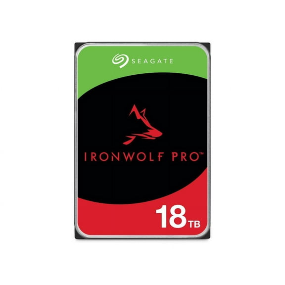 Seagate IronWolf Pro 18TB NAS Hard Drive 7200 RPM 256MB Cache CMR SATA 6.0Gb/s 3.5" Internal HDD ST18000NE000