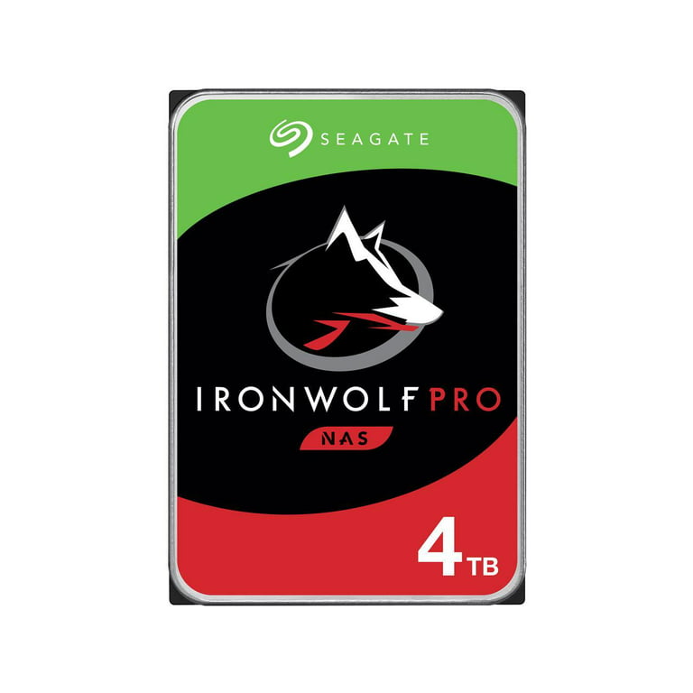 Seagate IronWolf 4TB NAS Internal Hard Drive CMR 3.5 Inch SATA 6Gb/s 5400  RPM 64MB Cache for RAID Network Attached Storage Rescue Services