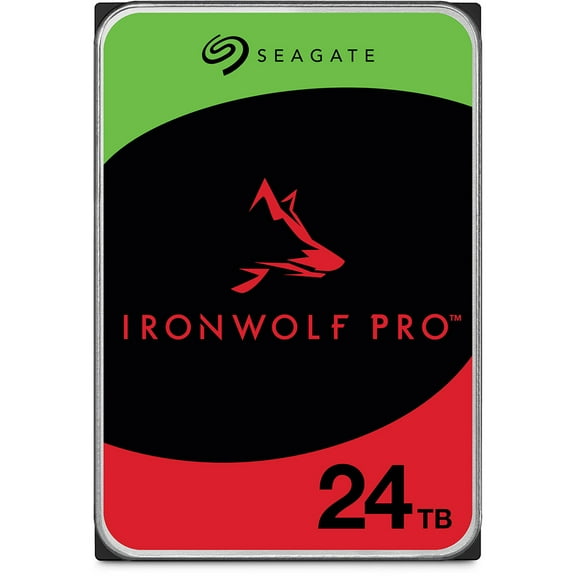 Seagate IronWolf Pro ST24000NT002 24TB 7200 RPM 512MB Cache SATA 6.0Gb/s 3.5" Internal Hard Drive