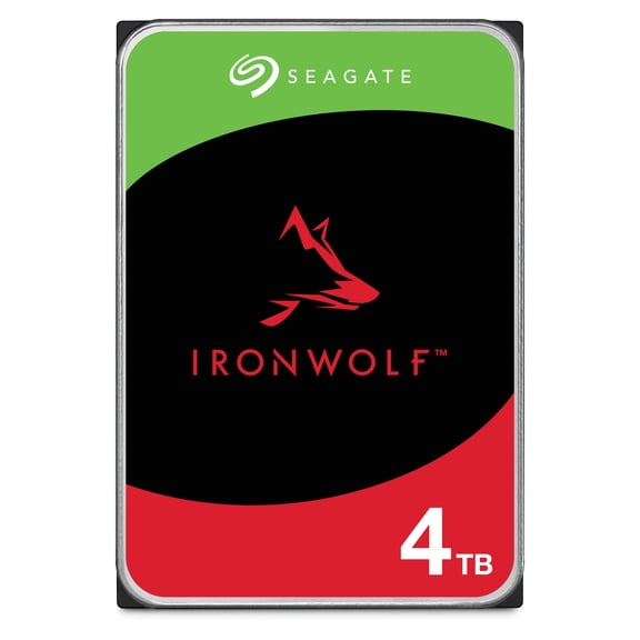 Seagate IronWolf ST4000VN006 PC NAS 3.5 Inch (3 Year Data Recovery Included) 4TB Internal Hard Disk HDD CMR 6Gb/s 256MB 5400rpm 24-Hour Operation