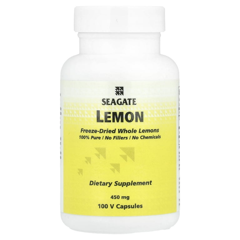 Seagate Freeze-Dried Whole Lemon, 450 mg, 100 V Capsules, 100