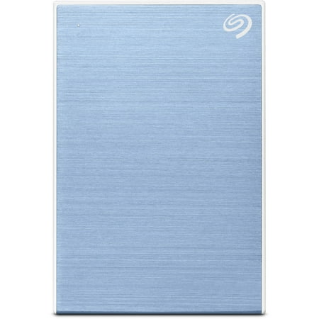 Seagate - One Touch 2TB External USB 3.0 Portable Hard Drive with Rescue Data Recovery Services - Light Blue