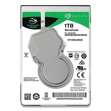 Seagate - Barracuda 1TB Internal SATA Hard Drive for Laptops