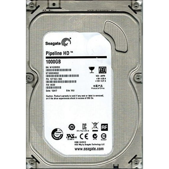 Seagate ST1000VM002 P/N: 1CT162-500 F/W: SC22 WU 1TB