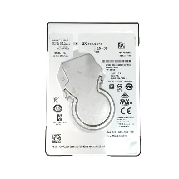 Seagate ST1000VT001 1TB (7mm) 5400RPM 128MB Cache SATA 6.0Gb/s 2.5" Internal Notebook Hard Drive - 3 Year Warranty