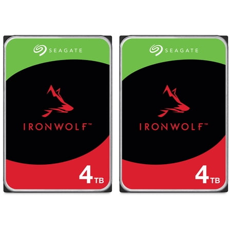 Seagate 4TB IronWolf 5400 RPM SATA III 3.5" Internal NAS HDD 2pk