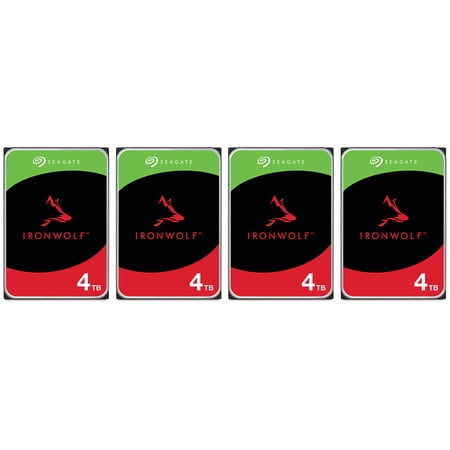 Seagate 4TB IronWolf 5400 RPM SATA III 3.5" Internal NAS HDD 4pk