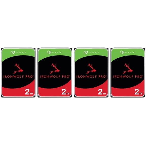 Seagate IronWolf Pro 2TB Enterprise NAS Internal HDD 4pk