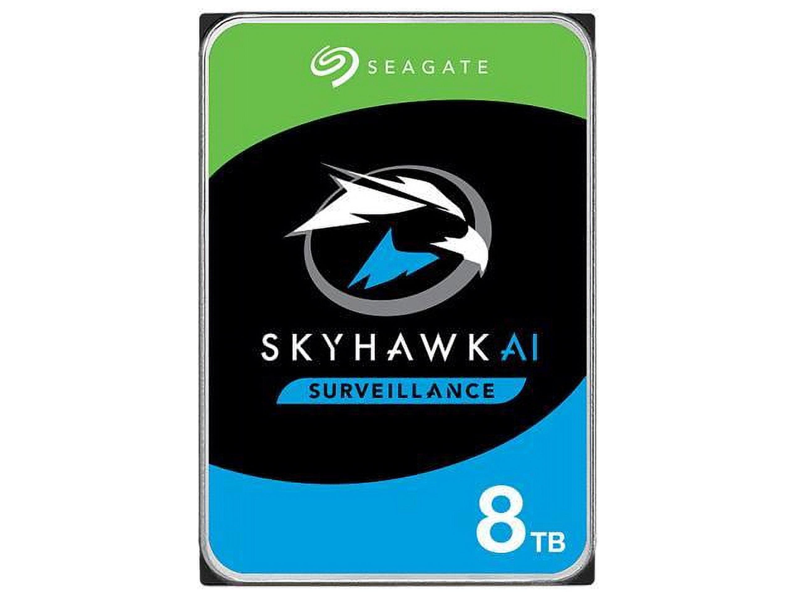 Seagate SkyHawk AI ST8000VE001 8TB 7200 RPM 256MB Cache SATA 6.0Gb/s 3. ...