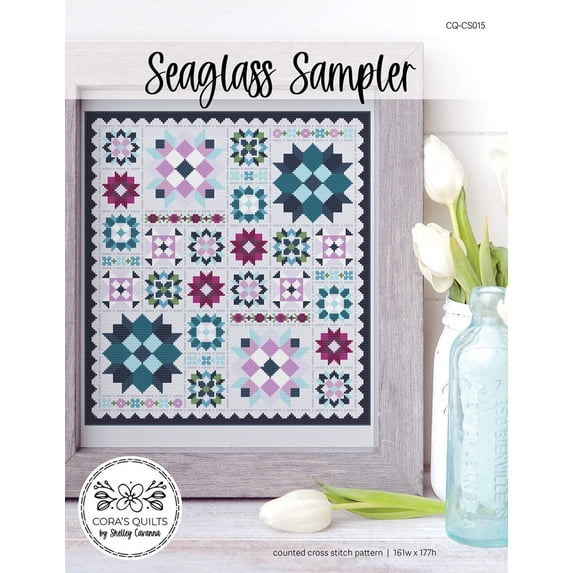 Seaglass Cottage Cross Stitch Pattern