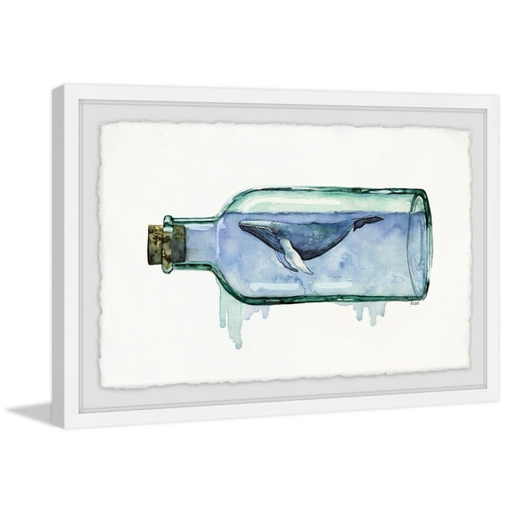 Seaglass Framed Painting Print