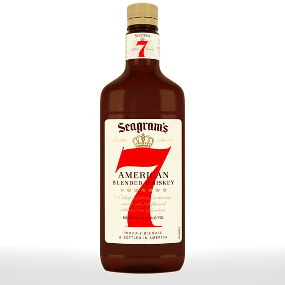 Seagram's 7 Crown American Blended Whiskey, 750 mL PET Bottle, 40% ABV