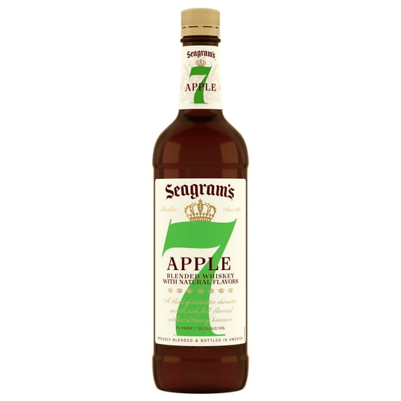 Seagram's 7 Crown Apple Blended Whiskey, 750 mL, 36% ABV