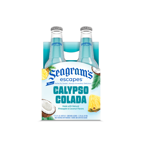 Seagram's Escapes Calypso Colada, Flavored Malt Beverage, 4 pack, 11.2 fl oz