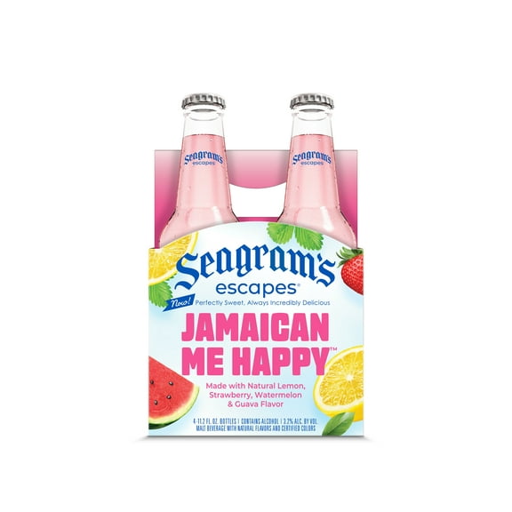 Seagram's Escapes Jamaican Me Happy Flavored Malt Beverage, 4 Pack, 11.2 fl oz