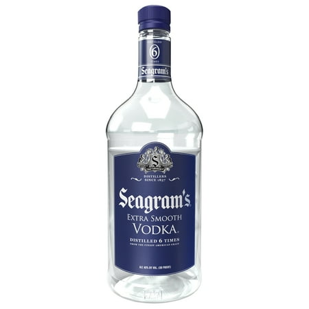 Seagram's Extra Smooth Vodka, 1.75 l PET Bottle, 40% ABV