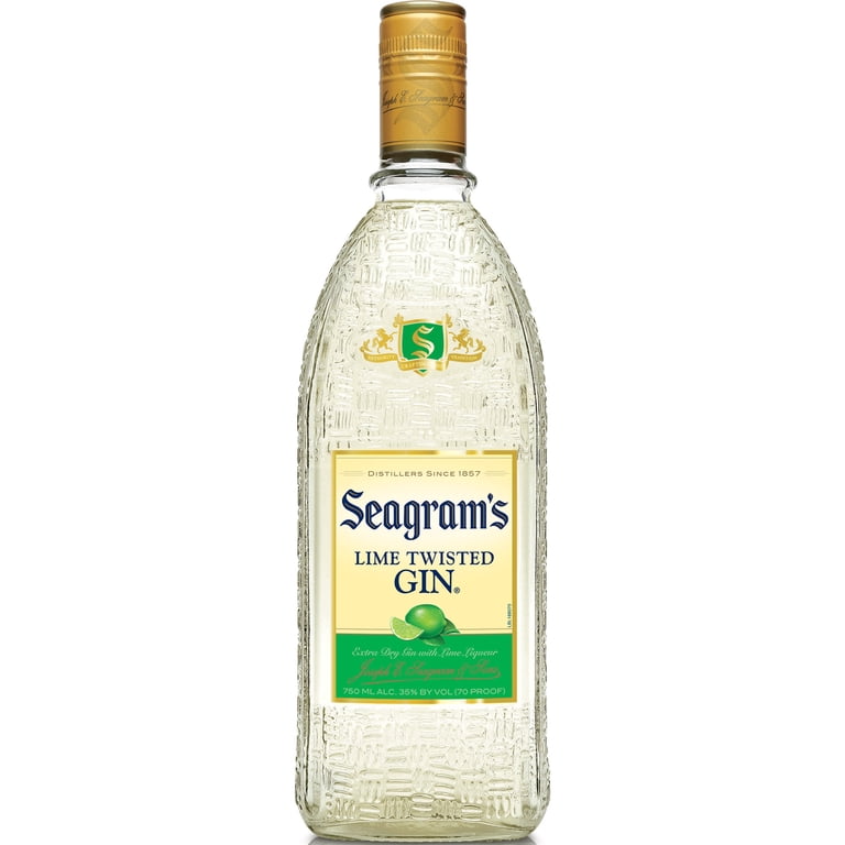 Seagram's Twisted Lime Flavored Gin 750 ml, 70 Proof - Walmart.com