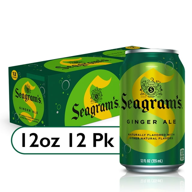 Seagrams Ginger Ale Soda Pop, 12 fl oz, 12 Pack Cans