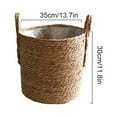 thumbnail image 1 of Seagrass Basket Planters, Flower Pots Cover Storage Basket Plant Containers Hand Woven Basket Planter with Plastic Liners, Flower Pot for Indoor Outdoor Plant(L), 1 of 7