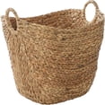 thumbnail image 1 of Seagrass Handmade Decorative and Functional Storage Basket Woven Organizer with Ring Handles, Brown, 1 of 1