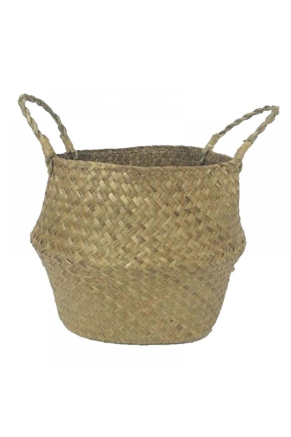 Seagrass Plant Basket Indoor, Woven Large Seagrass Basket for Plants, Large Belly Basket, Woven Basket for Plant, Natural Picnic Tree Basket, Basket Planter, Large Plant Baskets