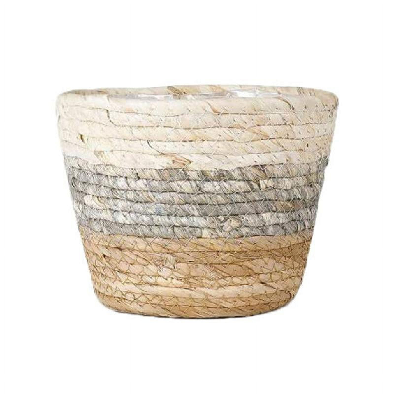 Seagrass Plant Basket Woven Plants Pots Indoor Basket Planter with
