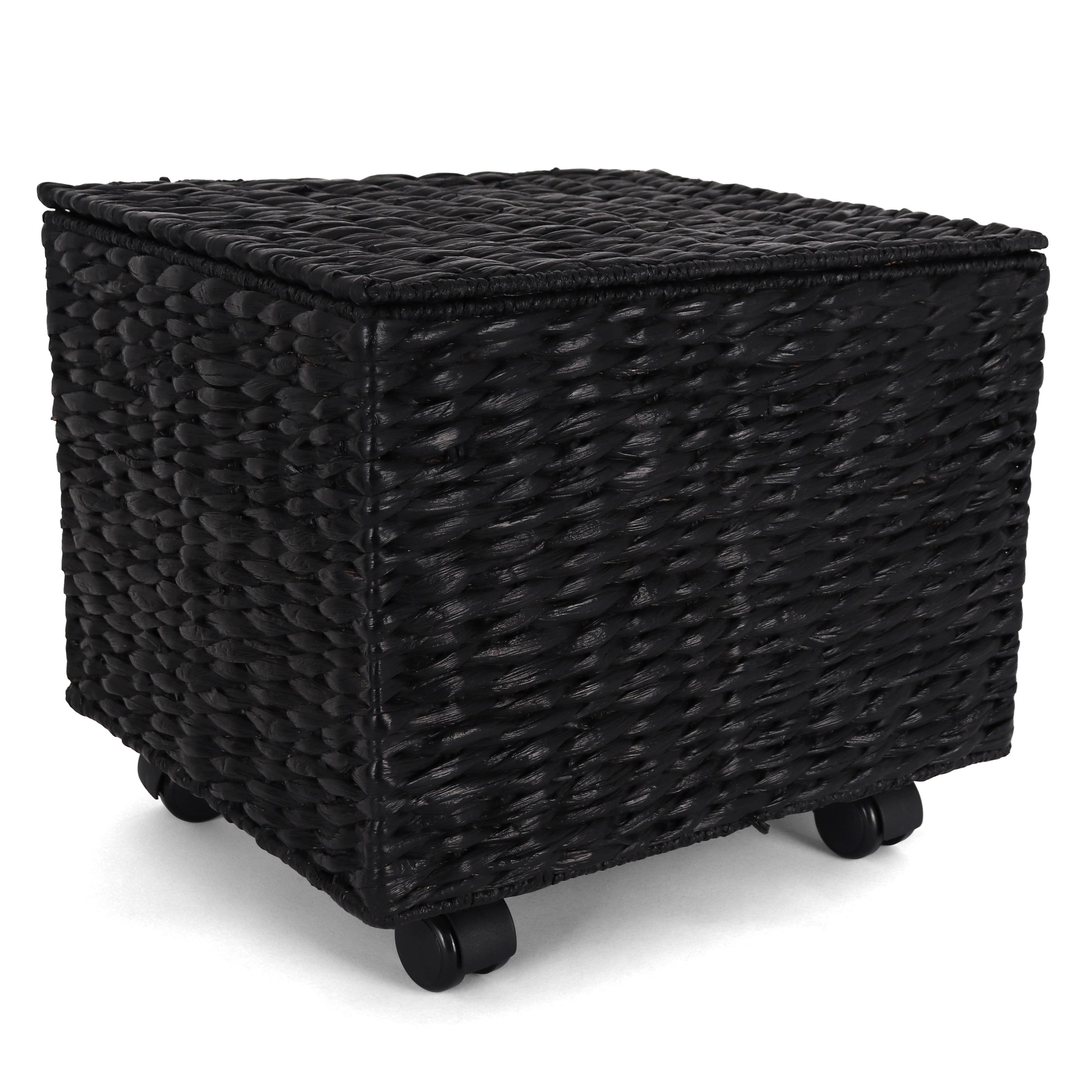 Seagrass Rolling File Cabinet Black - Letter