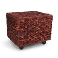thumbnail image 1 of Seagrass Rolling File Cabinet Brown - Letter, 1 of 5