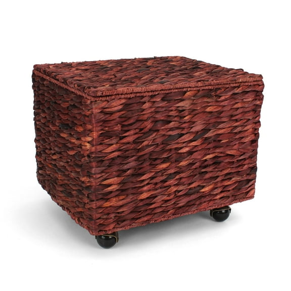 Seagrass Rolling File Cabinet Brown - Letter