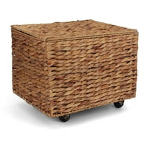 Seagrass Rolling File Cabinet Natural - Letter