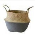 thumbnail image 1 of Seagrass Wickerwork Basket Rattan Foldable Hanging Decor Flower Pot, 1 of 1