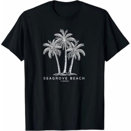 Seagrove Beach Florida FL Vacation Vintage Palm Trees T-Shirt, Unisex T-Shirt