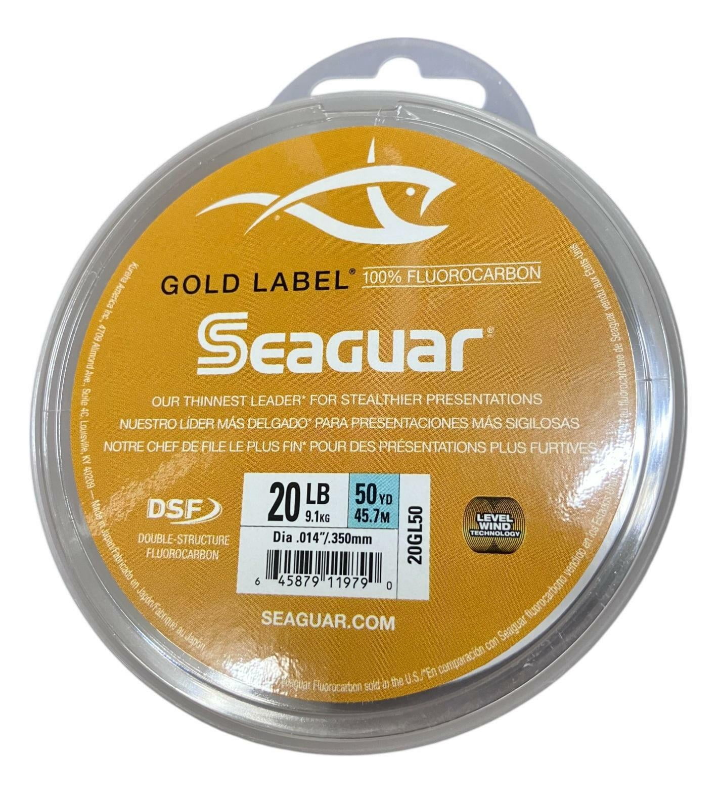 Seaguar 20GL50  Gold Label Flourocarbon Material Leader 20# 50Yd Line