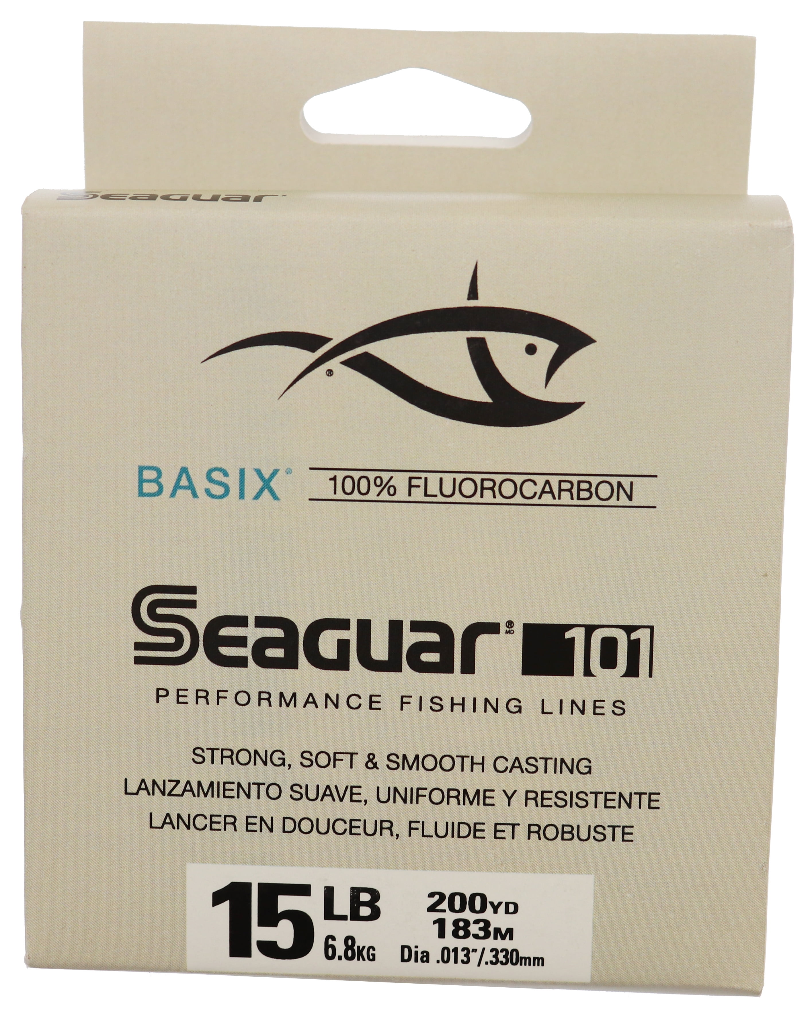 Seaguar 15VZ600 Invizx 600 15, Clear, Fluorocarbon Line 