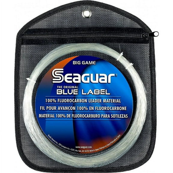 Seaguar Blue Label Big Game 100% Flourocarbon Fishing Line (DSF), 220lbs, 50 meters Break Strength/Length - 220FC30