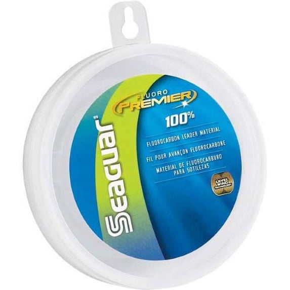 Seaguar Fluoro Premier 100% Fluorocarbon Fishing Line(DSF), 20lbs, 25yds Break Strength/Length - 20FP25